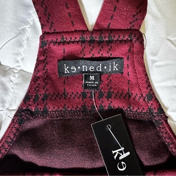 ke.ned.ik Herringbone Plaid Dress Jumper - Picture 4 of 12